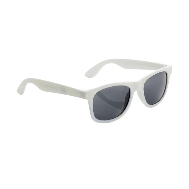White - Side - XD Collection Unisex Adult Recycled PP Plastic Sunglasses