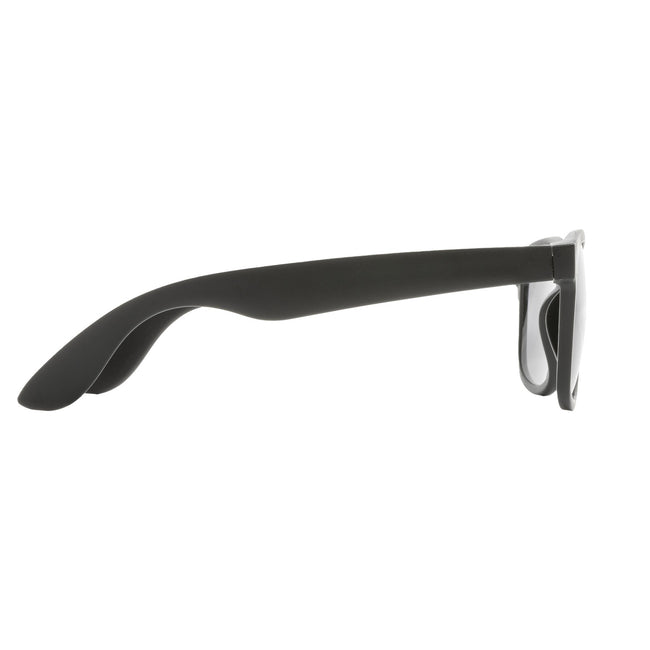 Black - Back - XD Collection Unisex Adult Recycled PP Plastic Sunglasses
