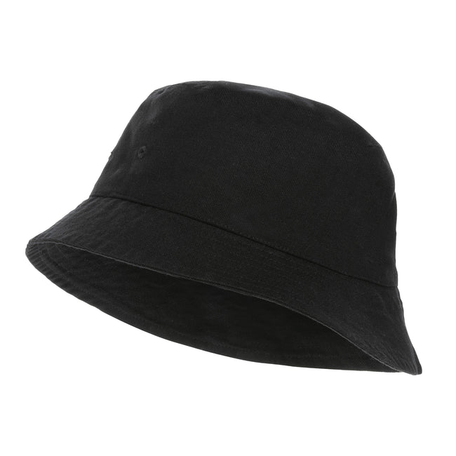 Black - Side - XD Collection Impact Recycled Canvas Aware Bucket Hat