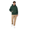 Forest Green - Side - Iqoniq Unisex Adult Yoho Recycled Cotton Relaxed Fit Hoodie