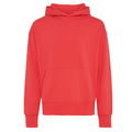 Luscious Red - Front - Iqoniq Unisex Adult Yoho Recycled Cotton Relaxed Fit Hoodie