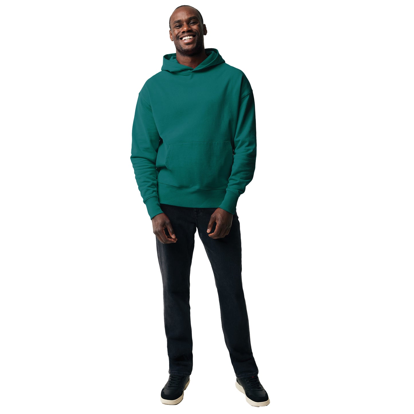 Verdigris - Side - Iqoniq Unisex Adult Yoho Recycled Cotton Relaxed Fit Hoodie