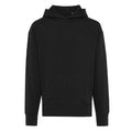 Black - Front - Iqoniq Unisex Adult Yoho Recycled Cotton Relaxed Fit Hoodie