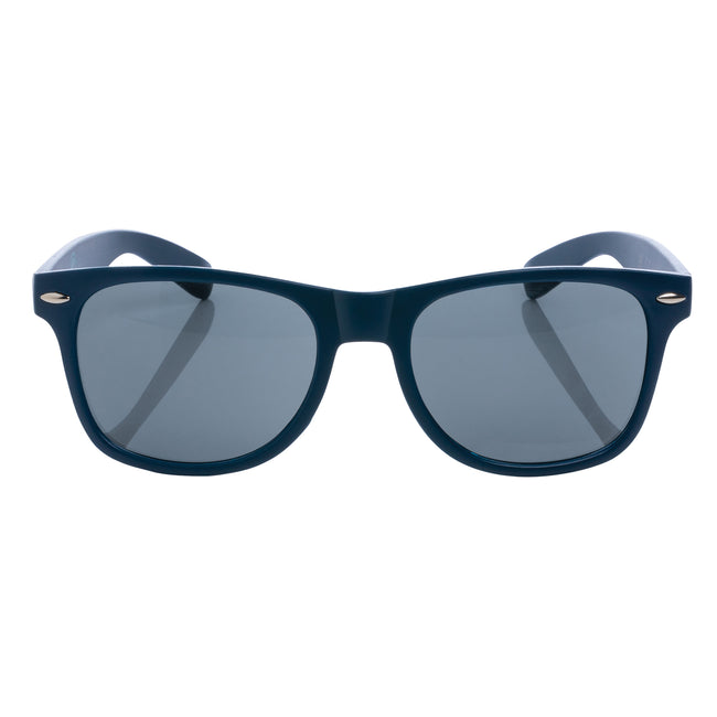 Navy - Front - XD Collection Unisex Adult Recycled PC Plastic Sunglasses