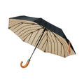 Black - Front - Vinga Bosler Foldable Recycled Aware Stick Umbrella