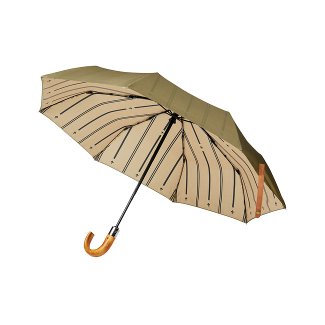 Green - Front - Vinga Bosler Foldable Recycled Aware Stick Umbrella