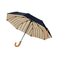 Navy - Front - Vinga Bosler Foldable Recycled Aware Stick Umbrella