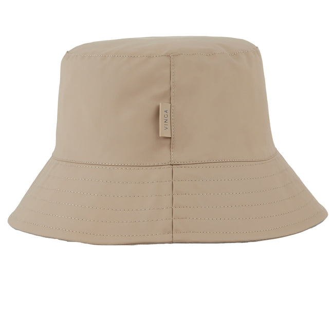 Greige - Side - Vinga Baltimore Recycled Polyester Aware Bucket Hat