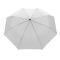 White - Back - XD Collection Impact Aware RPET Folding Umbrella