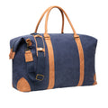 Navy - Side - Vinga Bosler Recycled Canvas Duffle Bag