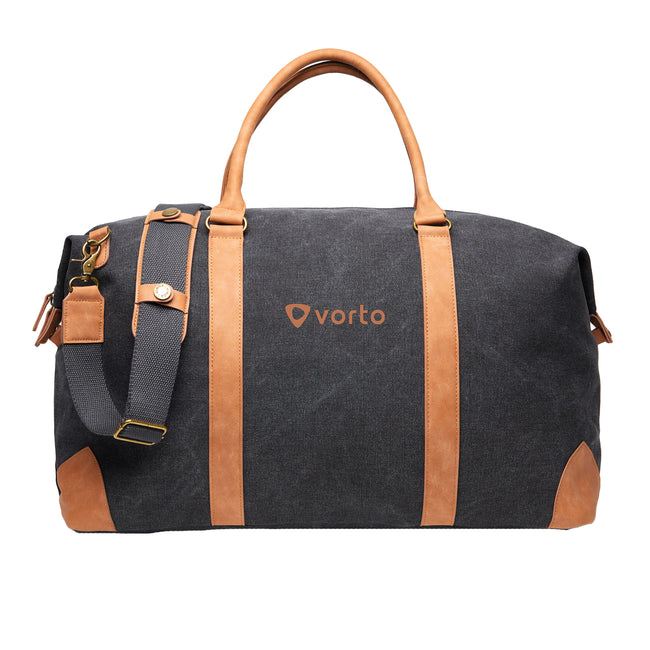 Black - Front - Vinga Bosler Recycled Canvas Duffle Bag