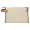 Beige - Back - Vinga Bosler Canvas Recycled Toiletry Bag