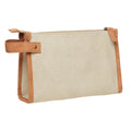 Beige - Side - Vinga Bosler Canvas Recycled Toiletry Bag