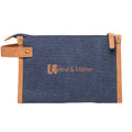 Navy - Front - Vinga Bosler Canvas Recycled Toiletry Bag
