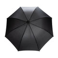 Black - Back - XD Collection Impact Aware RPET Automatic Stick Umbrella