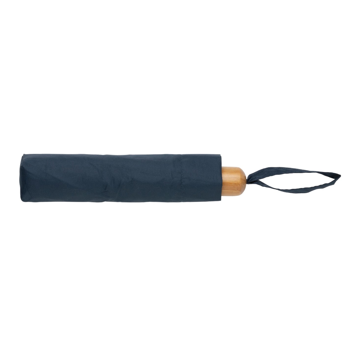 Navy - Side - XD Collection Impact Bamboo Folding Umbrella