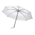 White - Front - XD Collection Impact Bamboo Folding Umbrella