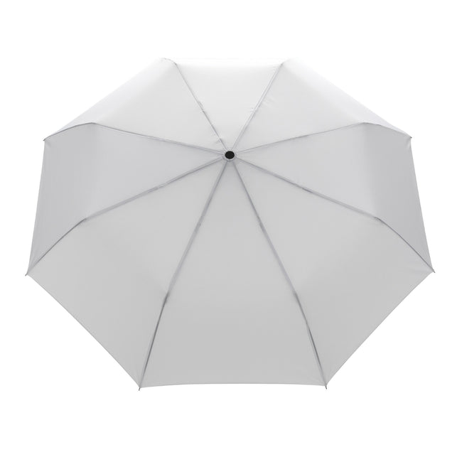 White - Back - XD Collection Impact Bamboo Folding Umbrella