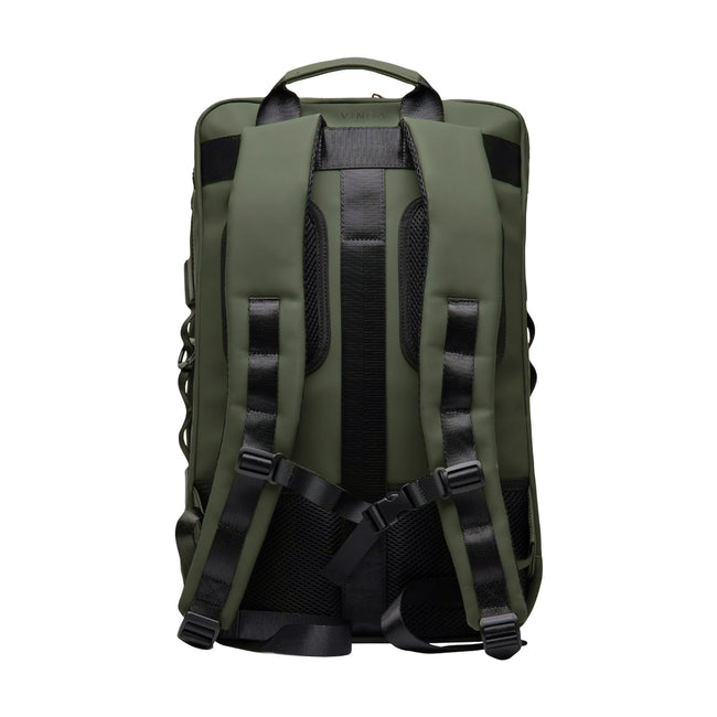 Green - Back - Vinga Baltimore Explorer Recycled Backpack