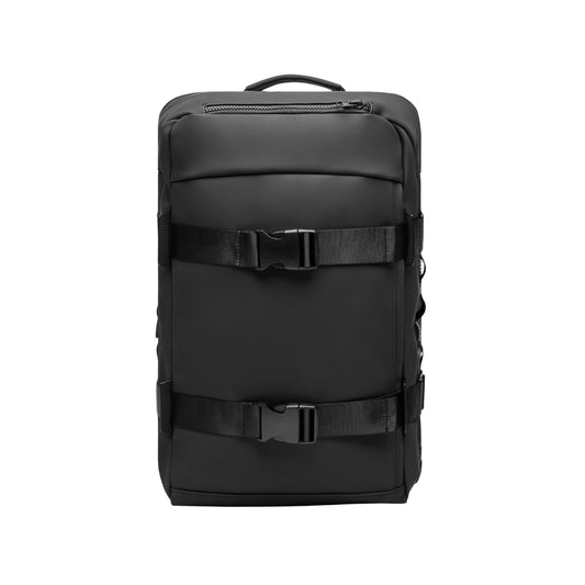 Black - Front - Vinga Baltimore Explorer Recycled Backpack