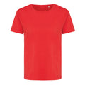 Luscious Red - Front - Iqoniq Womens-Ladies Yala Recycled Cotton Lightweight T-Shirt