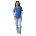 Royal Blue - Side - Iqoniq Womens-Ladies Yala Recycled Cotton Lightweight T-Shirt
