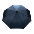 Navy - Back - XD Collection Impact Aware RPET Automatic Folding Umbrella