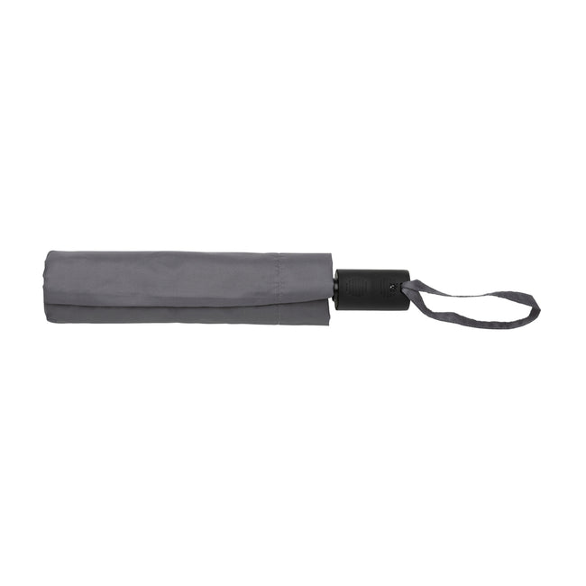 Anthracite - Lifestyle - XD Collection Impact Aware RPET Automatic Folding Umbrella