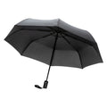 Black - Front - XD Collection Impact Aware RPET Automatic Folding Umbrella