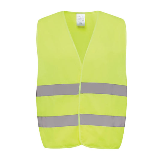 Yellow - Front - XD Collection Unisex Adult RPET High-Vis Safety Vest