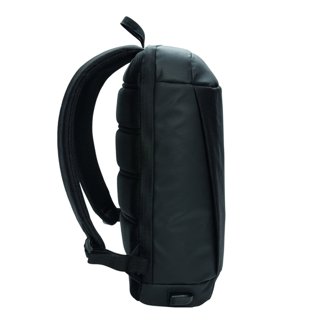 Black - Side - XD Xclusive Madrid Anti-Theft Laptop Backpack