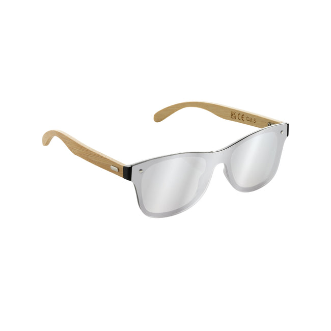 Brown - Back - XD Collection Prism Bamboo Sunglasses