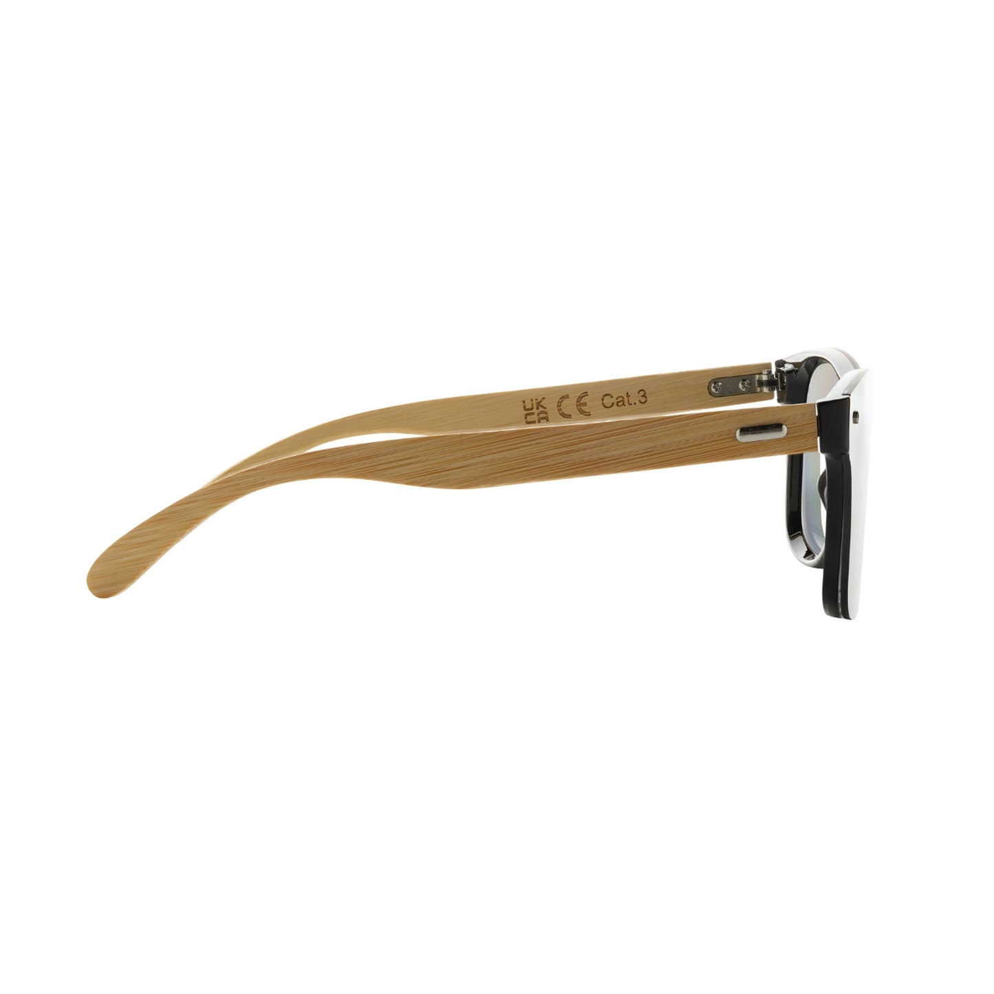 Brown - Side - XD Collection Prism Bamboo Sunglasses
