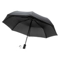 Black - Front - XD Collection Impact Aware RPET Automatic Folding Umbrella