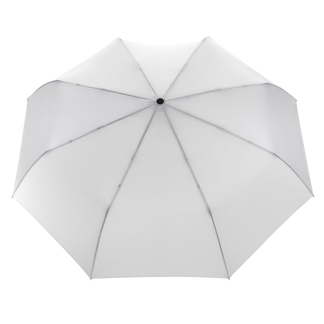 White - Back - XD Collection Impact Aware RPET Automatic Folding Umbrella