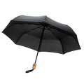 Black - Front - XD Collection Impact Aware RPET Automatic Folding Umbrella