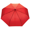 Red - Back - XD Collection Impact Aware RPET Automatic Folding Umbrella