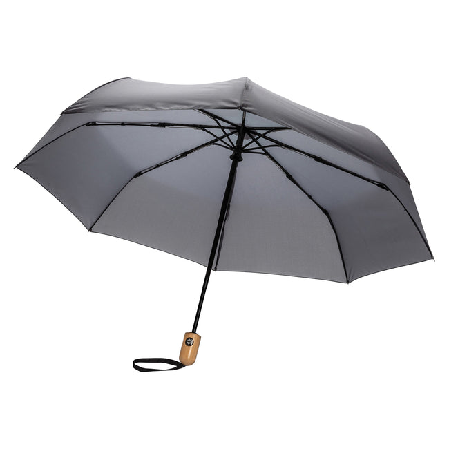 Anthracite - Front - XD Collection Impact Aware RPET Automatic Folding Umbrella