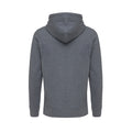 Heather Anthracite - Back - Iqoniq Unisex Adult Abisko Recycled Cotton Full Zip Hoodie