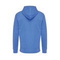 Heather Blue - Back - Iqoniq Unisex Adult Abisko Recycled Cotton Full Zip Hoodie