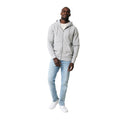 Heather Grey - Side - Iqoniq Unisex Adult Abisko Recycled Cotton Full Zip Hoodie