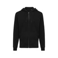 Black - Front - Iqoniq Unisex Adult Abisko Recycled Cotton Full Zip Hoodie