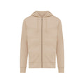 Desert - Front - Iqoniq Unisex Adult Abisko Recycled Cotton Full Zip Hoodie