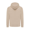 Desert - Back - Iqoniq Unisex Adult Abisko Recycled Cotton Full Zip Hoodie