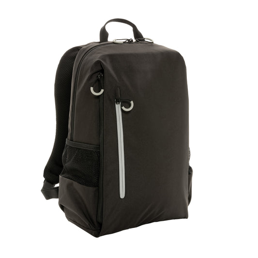 Black - Front - XD Xclusive Impact Aware Lima RFID Blocking 15L Backpack