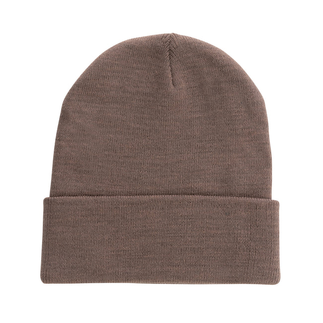 Brown - Front - XD Collection Impact Polylana Aware Beanie