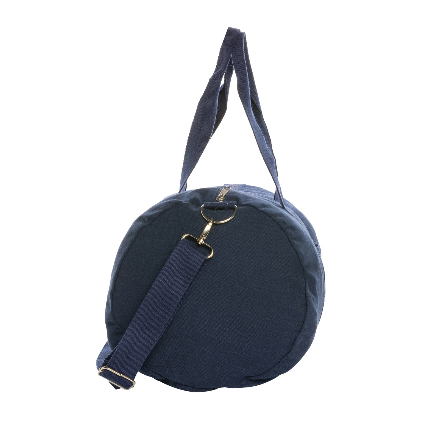 Navy - Side - XD Collection Impact Aware Recycled Canvas Undyed Duffle Bag