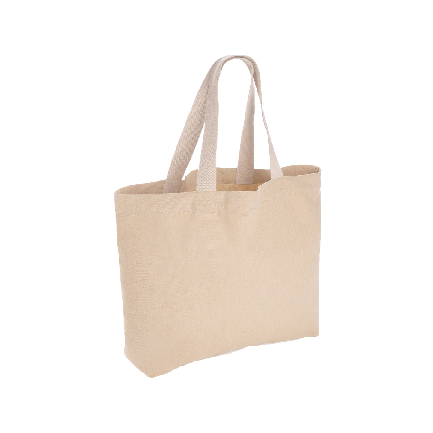 Brown - Back - XD Collection Impact Aware Large Recycled Canvas Undyed Tote Bag