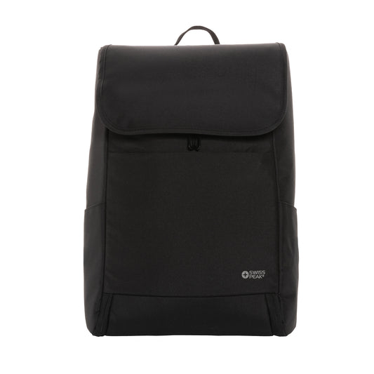 Black - Front - Swiss Peak Fern RPET Aware 10L Backpack