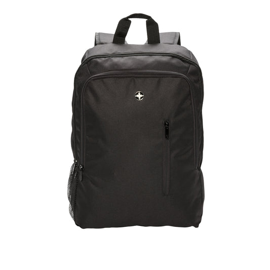 Black - Front - Swiss Peak Business 15L Laptop Backpack